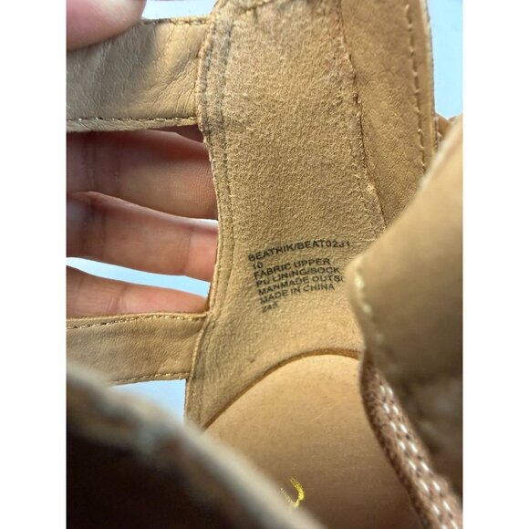 Madden Girl Beatrik Size10M Sandal Faux Suede High Heel Camel Brown Booties - Picture 11 of 15